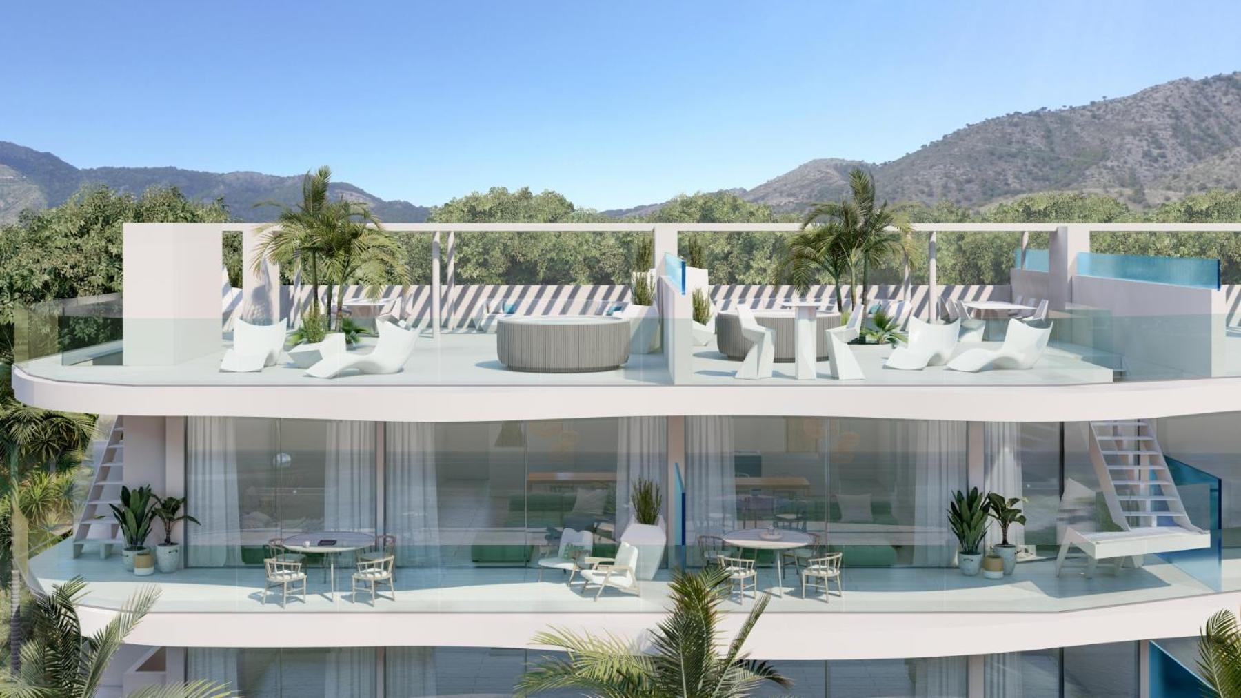 Panoramic Seaview Penthouse The Wave Apartman Fuengirola Kültér fotó